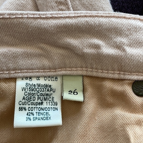 Sz26 rag & bone The Dre in Aged Pumice Low Rise Skinny Denim GUC - Picture 10 of 12